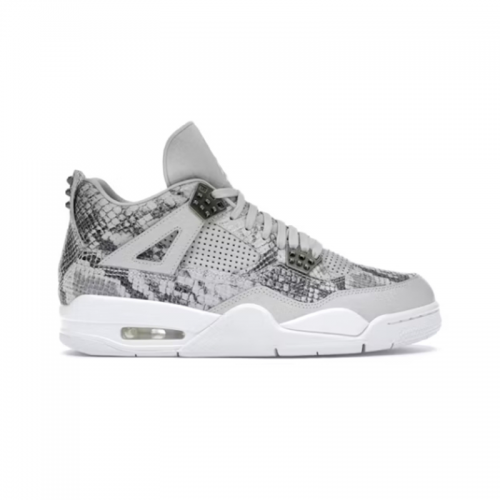 Jordan 4 Retro Snakeskin Premium Sneakers Gray
