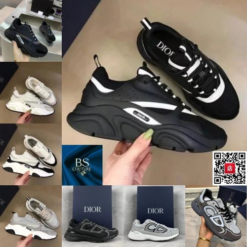 Dior B30 Chunky Sneakers Black and White