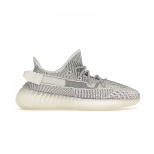 Adidas Yeezy Boost 350 V2 Static Knit Sneakers Gray and White