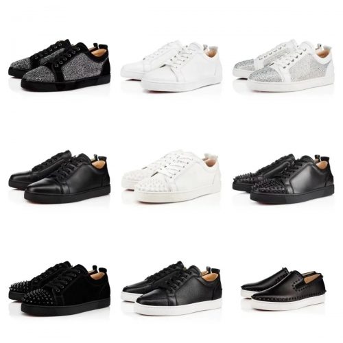Christian Louboutin Louis Junior and Louis Spikes Luxury Sneakers Multicolor