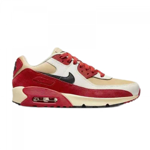 Nike Air Max 90 Retro Sneakers Red and Beige
