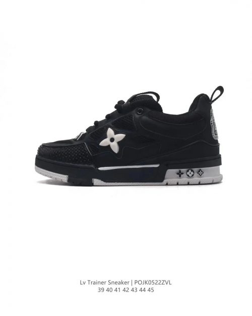 Louis Vuitton LV Trainer Sneaker Chunky Low Top Sneakers Black and White