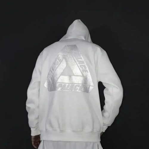 Palace Tri-Ferg Graphic Streetwear Hoodie White