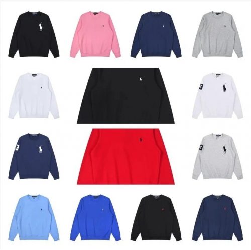 Ralph Lauren RL Pony Embroidery Classic Crewneck Sweatshirt Multicolor