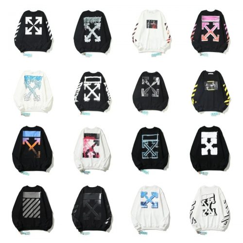 Off-White Arrows Graphic Streetwear Sweatshirt Multicolor