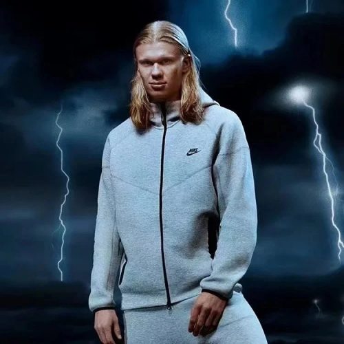 Nike Tech Fleece Zip-Up Hoodie Gray