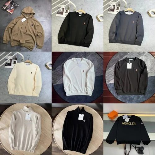 Moncler Logo Patch Casual Sweatshirts and Hoodies Multicolor