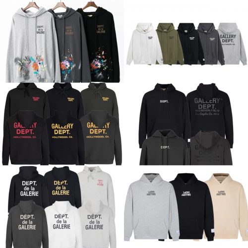 Gallery Dept. Graphic Print Streetwear Hoodie Multicolor