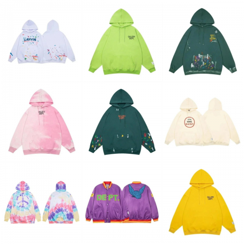 Gallery Dept. Graphic Print Streetwear Hoodie and Jacket Multicolor