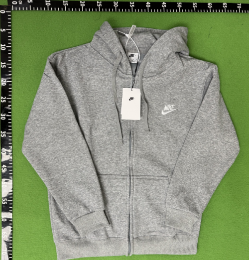 Nike Club Fleece casual Zip-Up Hoodie Gray