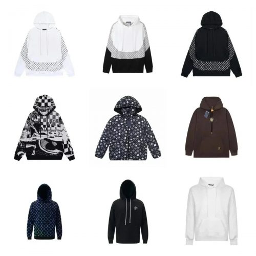 Louis Vuitton LV Monogram Hoodie Designer Streetwear Pullover Multicolor