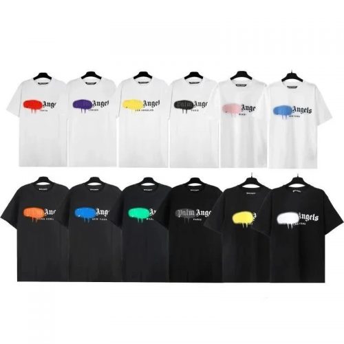 Palm Angels Spray Paint City Graphic Tee Multicolor T-Shirt