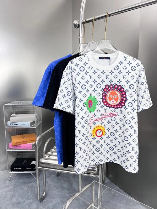 Louis Vuitton LV Monogram Graphic Print Cotton T-Shirt White