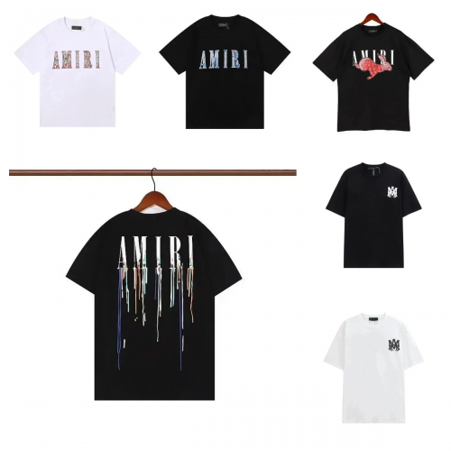 Amiri Graphic Print Cotton T-Shirt Multicolor