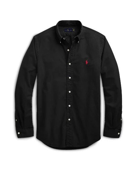 Ralph Lauren Oxford Shirt Classic Cotton Button-Down Shirt Black