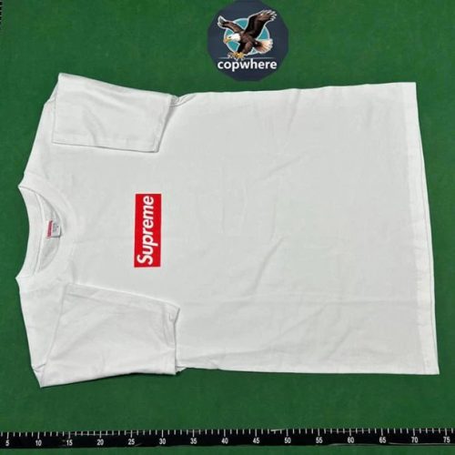 Supreme Box Logo Graphic Streetwear T-Shirt White