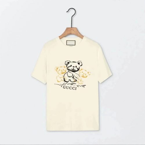 Gucci Teddy Bear Print Graphic Tee T-Shirt Off-White