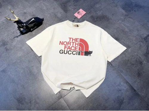 The North Face x Gucci TNF x Gucci Cat Print Graphic Tee White