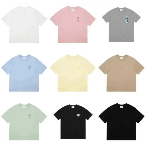 Ami Paris Ami Ami de Coeur Cotton T-Shirt Multicolor