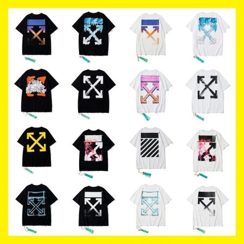 Off-White Arrows Graphic Streetwear T-Shirt Multicolor