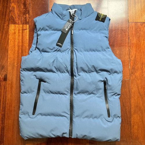 Stone Island Down Puffer Quilted Vest Blue