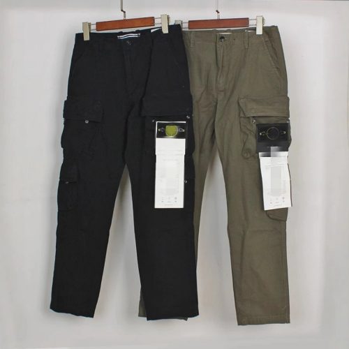 Stone Island Cargo Pants Utility Streetwear Trousers Black and Olive