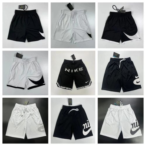 Nike Dri-FIT Basketball Shorts Athletic Mesh Shorts Black and White