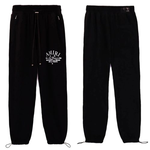 Amiri Arts District Graphic Cotton Joggers Black