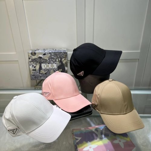 Prada Re-Nylon Baseball Cap Classic Sporty Hat Multicolor