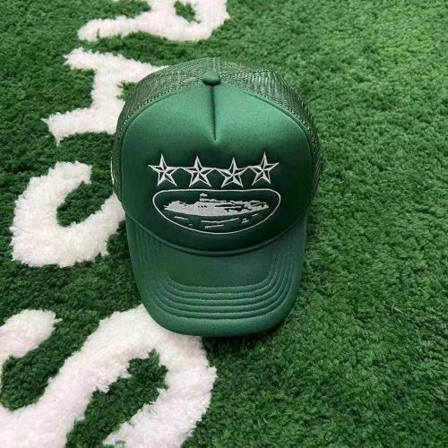 Corteiz Four Stars Trucker Cap Casual Headwear Green