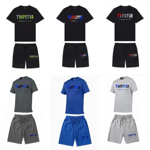 Trapstar Graphic Print Streetwear Matching Set Multicolor