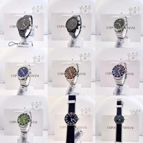 Emporio Armani EA Chronograph Analog Watch Collection Multicolor