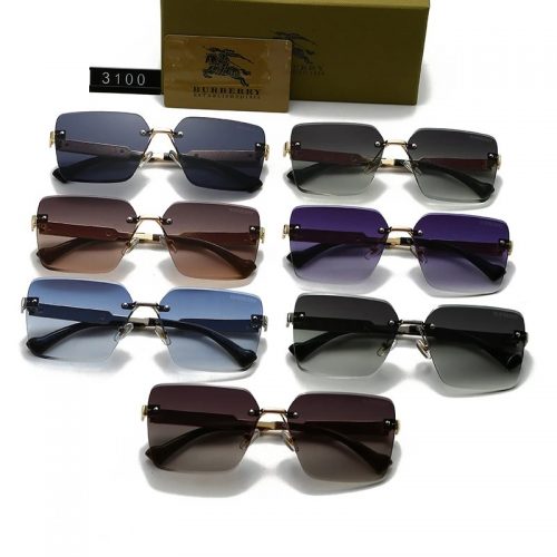 Burberry Rimless Gradient Fashion Sunglasses Multicolor
