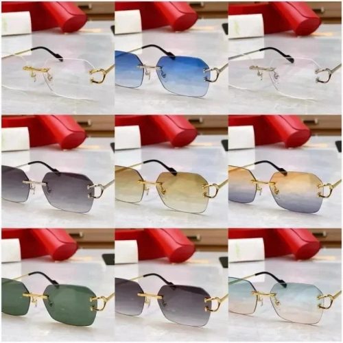 Cartier Premiere de Cartier Rimless Sunglasses Multicolor