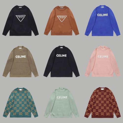 Prada Triangle Logo Casual Sweater Black