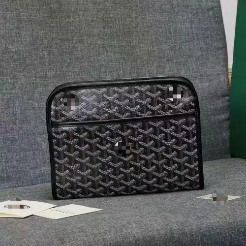 Goyard Senat MM Classic Canvas Pouch Black