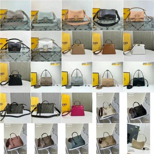 Fendi Baguette and Peekaboo Luxury Handbag Collection Multicolor