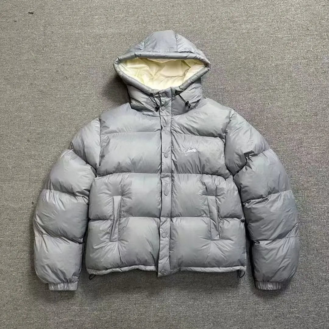 羽绒服-灰色白标