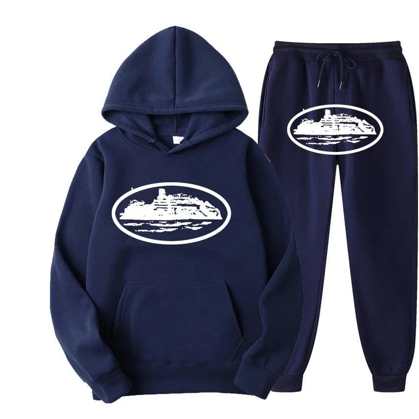 藏青色白字