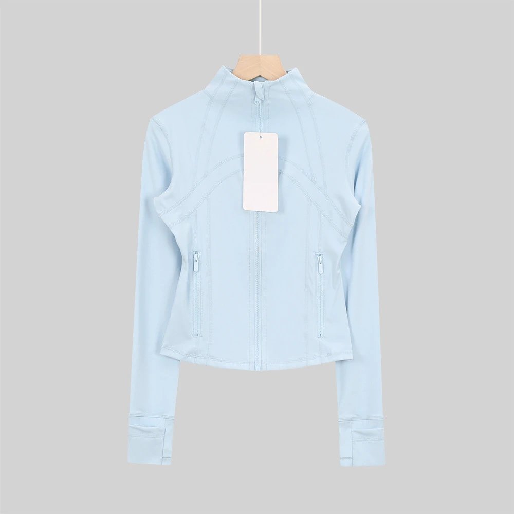 粉末蓝-立领短款