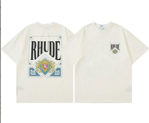 Rhude Crest Graphic Oversized T-Shirt White