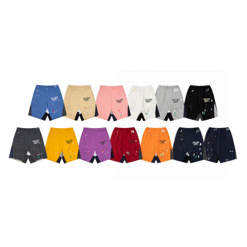 Gallery Dept. Paint Splatter Mesh Streetwear Shorts Multicolor
