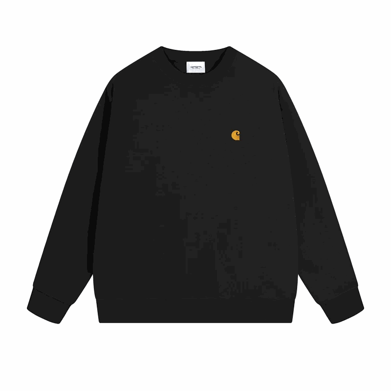 Carhartt Chase Sweatshirt Minimalist Crewneck Black