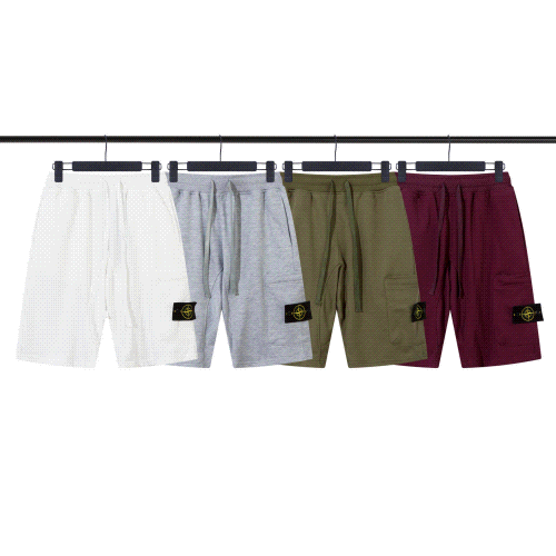 Stone Island Cargo Shorts Casual Cotton Shorts Multicolor