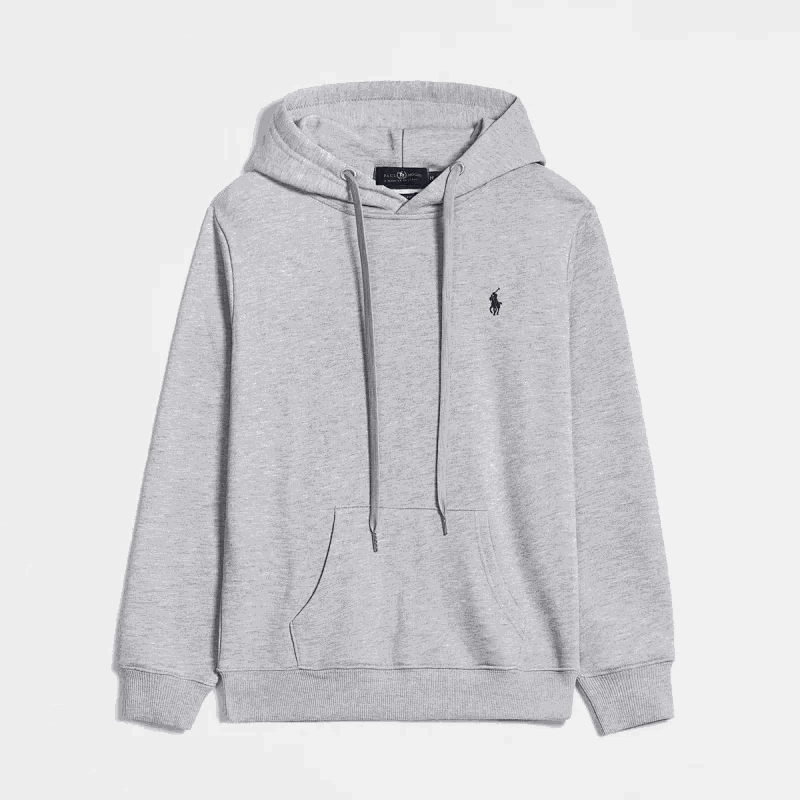 Ralph Lauren Pony Embroidery Classic Hoodie Gray