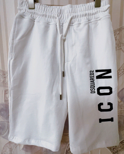 DSQUARED2 ICON Cotton Shorts White