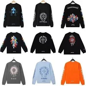 Chrome Hearts Graphic Print Streetwear Long Sleeve Shirt Multicolor