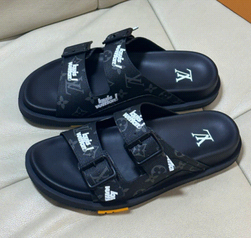 Louis Vuitton LV Rivoli Mule Comfortable Slides Black