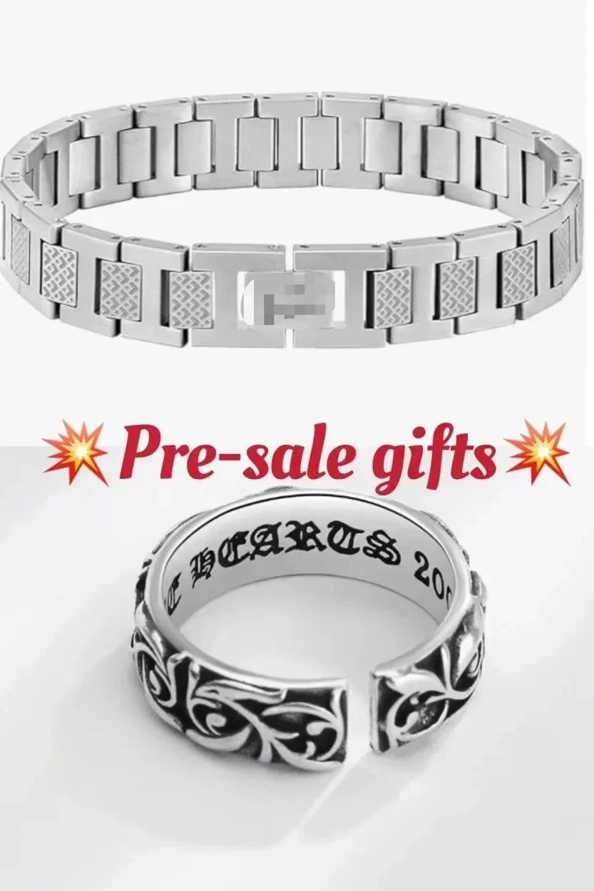 Chrome Hearts Engraved Silver Ring Gothic Style Silver