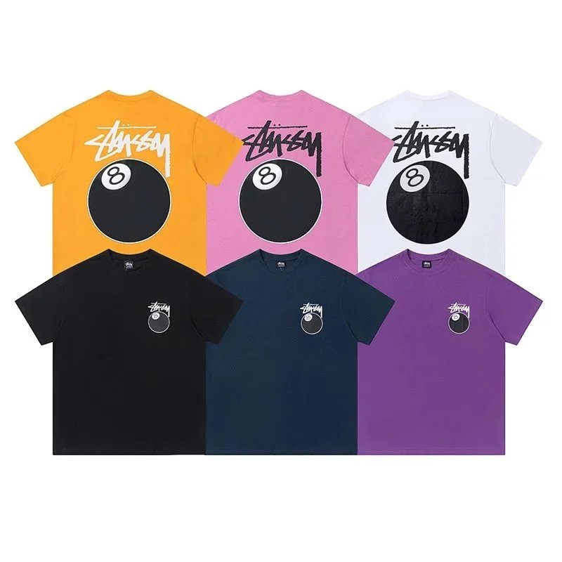 Stussy 8 Ball Graphic Tee Casual T-Shirt Multicolor